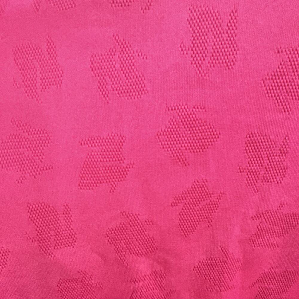 Rabbit Womens Razor Tank Size M Hot Pink Sleeveless Perforated Logo All Over - Picture 5 of 8